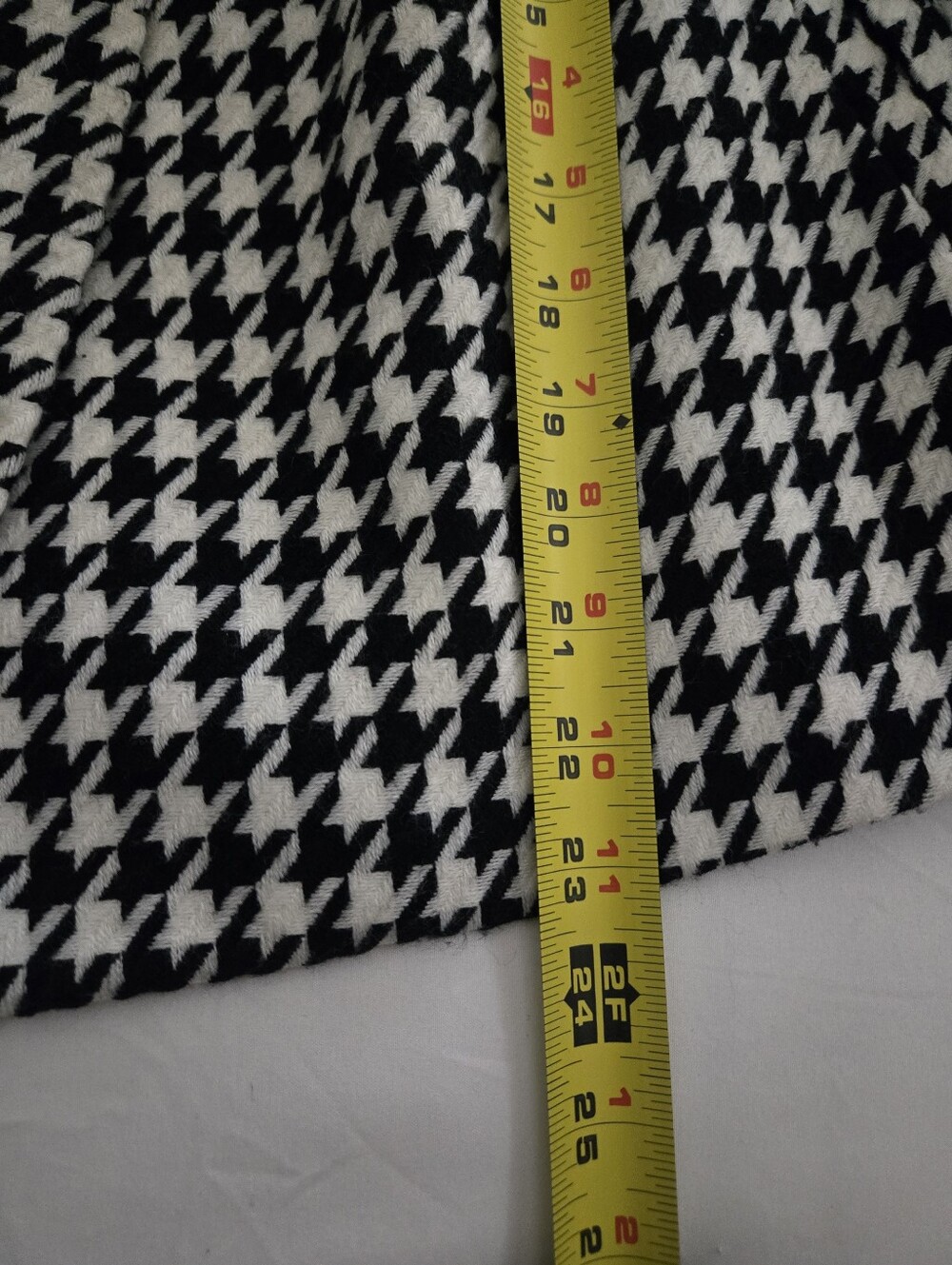 Mossimo Women's Black & White Houndstooth Peacoat-Style Blazer - Picture 7 of 9